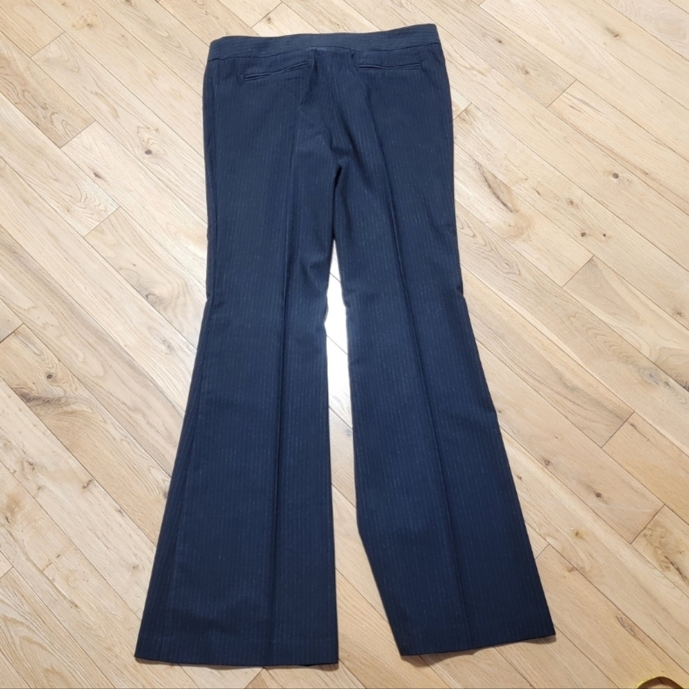 Pretty Girl workwear black striped office pants trousers sz 11/12